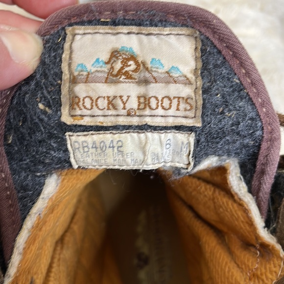 Rocky Womens Gore Tex Thinsulate Brown Leather Hiking Boots Size 6M - Picture 4 of 9